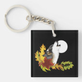 ウルフハウリングムーン キーホルダー (正面)