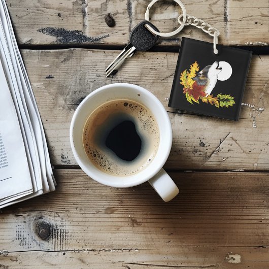 ウルフハウリングムーン キーホルダー