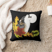 ウルフハウリングムーン クッション (ブランケット)