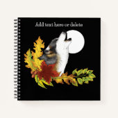 ウルフハウリングムーン ノートブック (正面)