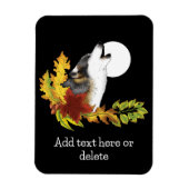 ウルフハウリングムーン マグネット (縦)