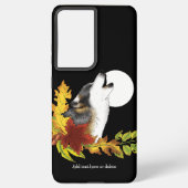 ウルフハウリングムーン SAMSUNG GALAXYケース (裏面)