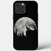ウルフハウルオンマウンテンハロウィンムーン Case-Mate iPhoneケース (裏面)