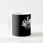 ウルフハウルワイルダネス野生生物 コーヒーマグカップ (正面左)