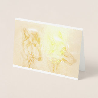 ウルフハウルワイルドライフ動物の木デスティニーズ 箔カード