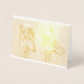 ウルフハウルワイルドライフ動物の木デスティニーズ 箔カード (正面)