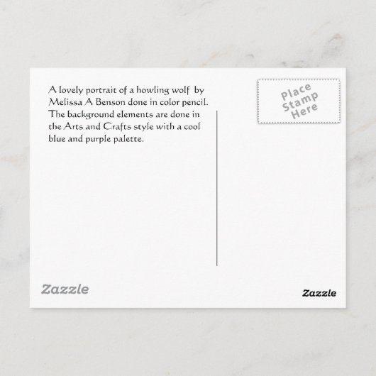 ウルフハウル ポストカード (裏面)
