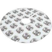 ウルフハウンドクリスマスリースフェスティバルカップ ブラッシュドポリエステルツリースカート (アングル)