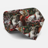 ウルフハウンドドッグクリスマスフェスティバル ネクタイ (ロール)