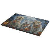 ウルフハウンドハロウィン不気味 カッティングボード (角)