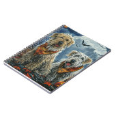 ウルフハウンドハロウィン不気味 ノートブック (左側)