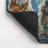 ウルフハウンドハロウィン不気味 マウスパッド (コーナー)