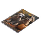 ウルフハウンドパピーオータムデライトカボチャ ノートブック (左側)