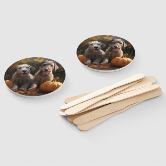 ウルフハウンドパピーオータムデライトカボチャ ハンドファン (組立なし)