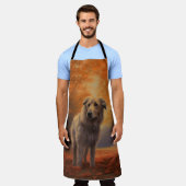 ウルフハウンド紅葉秋インスパイア エプロン (着用した状態)