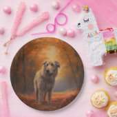 ウルフハウンド紅葉秋インスパイア ペーパープレート (パーティー)