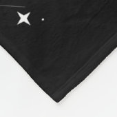 ウルフハゲ・イーグル・アメリカ国旗の満月の新年 フリースブランケット (角)