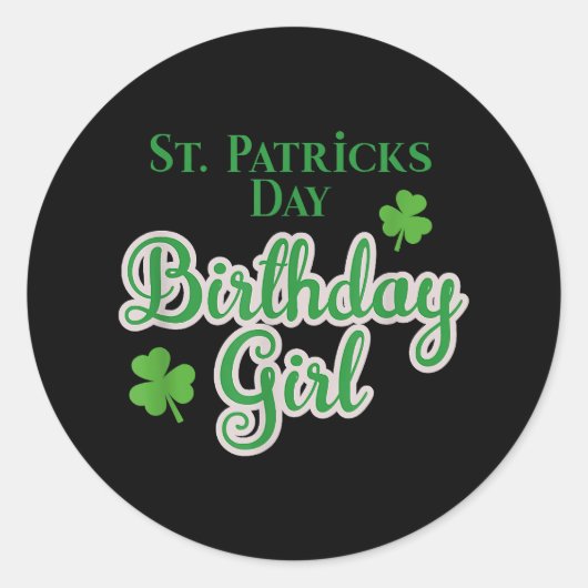 ウルフハートバレンタインデイガール女性12 ラウンドシール (正面)