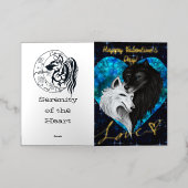 ウルフハート – バレンタインカード 箔シーズンカード (外側レイダウン)