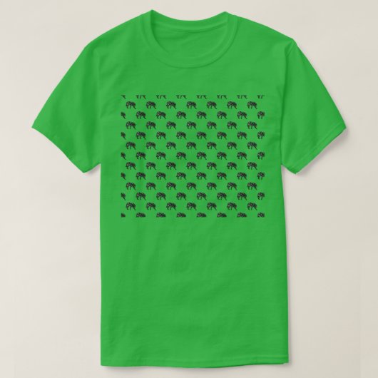 ウルフパターン Tシャツ (デザイン正面)