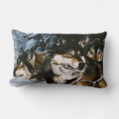 ウルフパック冬 ランバークッション (正面)