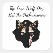 ウルフパック引用文 スクエアシール (正面)