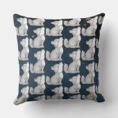 ウルフパック新しいメンバパーソナライズされたー名ベビー クッション (裏面)