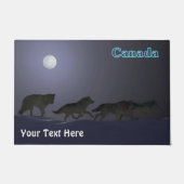 ウルフパック – カナダ ドアマット (正面)