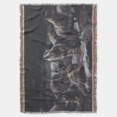 ウルフパック スローブランケット (正面縦)