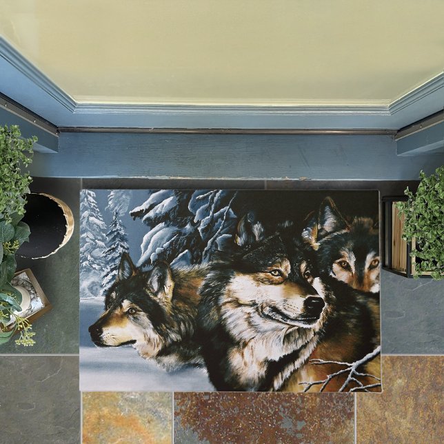 ウルフパック ドアマット (クリエイターアップロード済み)