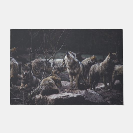 ウルフパック ドアマット (正面)