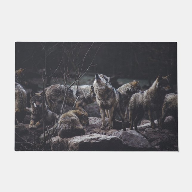 ウルフパック ドアマット (正面)