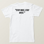 ウルフパック – 統一された自然 Tシャツ (デザイン裏面)