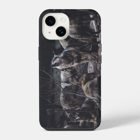 ウルフパック iPhone 14ケース iPhoneケース (裏面)