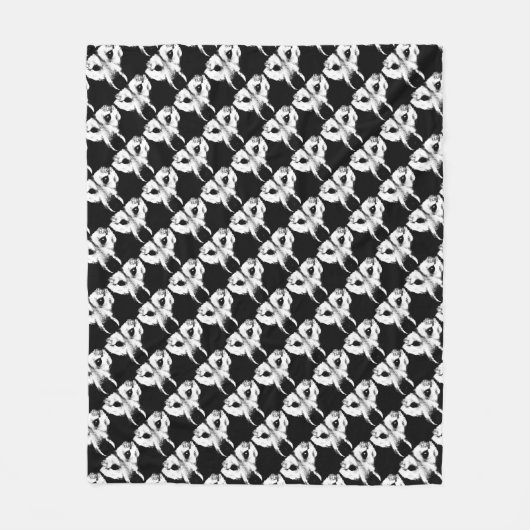 ウルフパップブランケットハスキオオカミ子犬の毛布 フリースブランケット (正面)