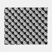 ウルフパップブランケットハスキオオカミ子犬の毛布 フリースブランケット (正面(横))