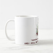 ウルフパーソナライズされた引用文コーヒーマグ コーヒーマグカップ (左)