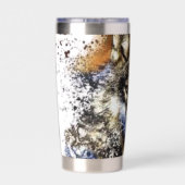 ウルフパーソナライズされた 保温保冷タンブラー (背面)