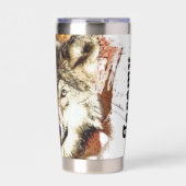 ウルフパーソナライズされた 保温保冷タンブラー (正面)