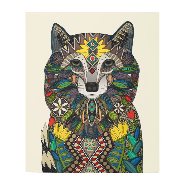 ウルフパール メタルプリント (正面)