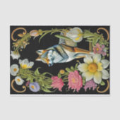 ウルフピンク黄色のフローラ作品 薄葉紙 (正面)