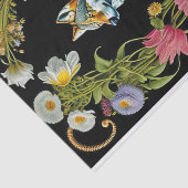 ウルフピンク黄色のフローラ作品 薄葉紙 (詳細)