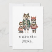 ウルフファミリーを着たセーター シーズンカード (正面)