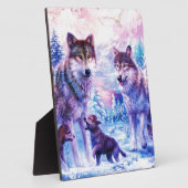 ウルフファミリー フォトプラーク (側面)