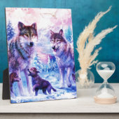 ウルフファミリー フォトプラーク (側面)