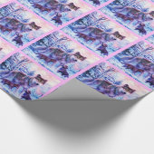 ウルフファミリー ラッピングペーパー (角)