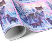 ウルフファミリー ラッピングペーパー (ロールコーナー)