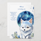 ウルフファースト誕生日招待状 招待状 (正面/裏面)