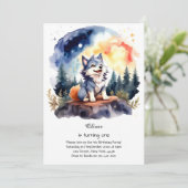 ウルフファースト誕生日招待状 招待状 (スタンド正面)