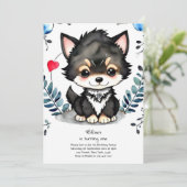 ウルフファースト誕生日招待状 招待状 (スタンド正面)